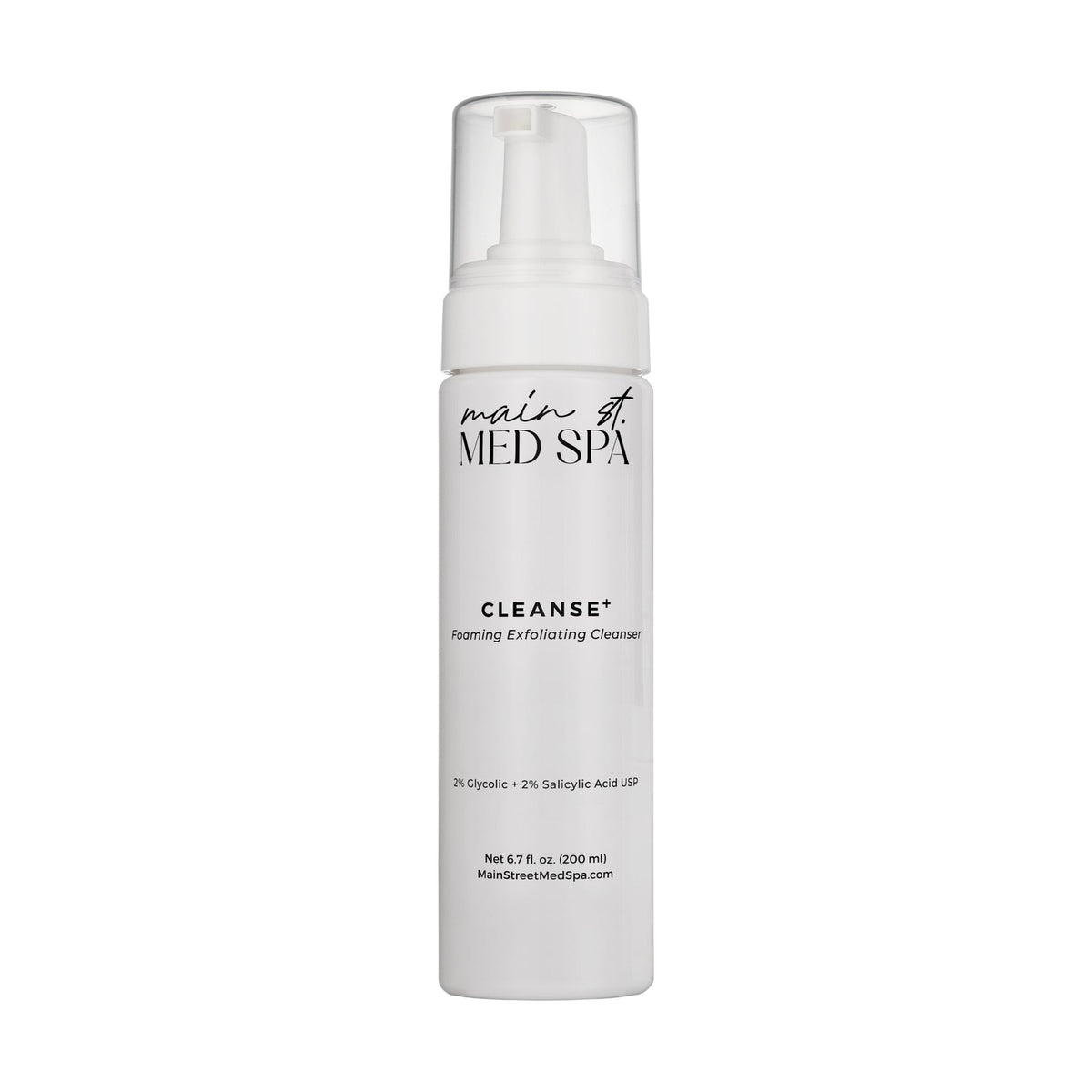 Main Street Med Spa Cleanse+ Foaming Exfoliating Cleanser