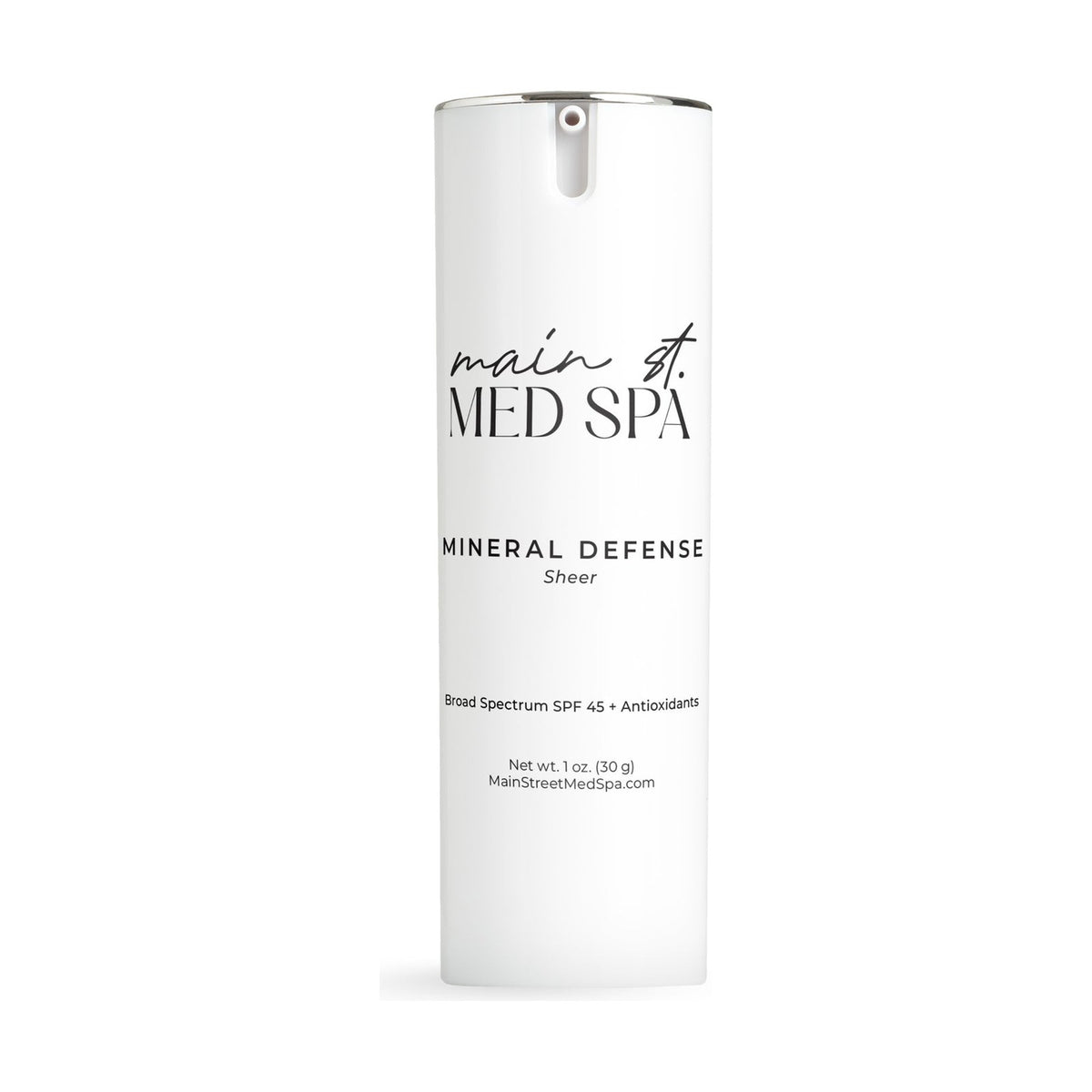 Main Street Med Spa Mineral Defense Sheer SPF 45