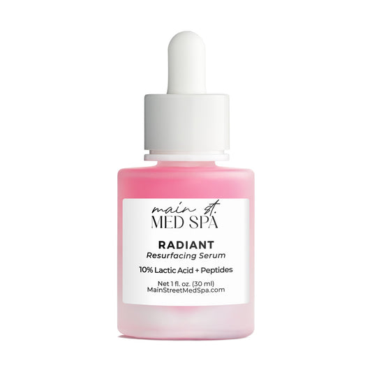Main Street Med Spa Radiant Resurfacing Serum with 10% lactic acid